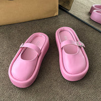 Damen Clogs mit eleganter Schnalle und bequemem Innenfutter – Rosarot