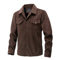 Amadeo | Herren Hemdjacke – Braun