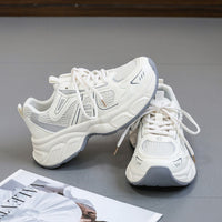 Damen Multicolor Laufschuhe mit atmungsaktiver Obermaterialstruktur und rutschfester Sohle – Cremeweiß