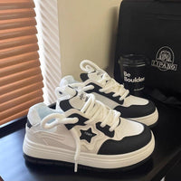 Damen Sportliche Sneakers mit modischem Design und bequemer Dämpfung – Schwarz