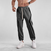 Arian | Gestreifte Casual Jogginghose – Hellgrau