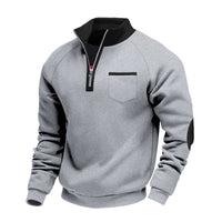 Julian | Herrenpullover modern sportlich und locker – Hellgrau