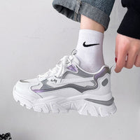 Damen Sportliche Dankbare Sneakers – Weiß