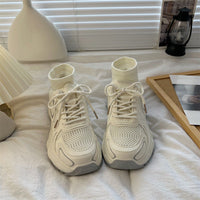 Damen Sneakers mit hohem Schaft und innovativer Dämpfung – Weiß