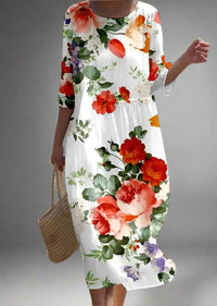 Gudula | Luftiges Maxikleid mit Blumenprint – 0120