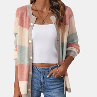 Donna© | Modische Strickjacke – Rosa