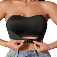 Trägerloser Push Up Bh Für Damen | Schnalle – Schwarz