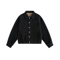 SAVIA | Kurze Bomberjacke – Schwarz