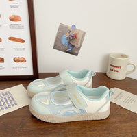 Damen Sportliche Klettverschluss-Sneaker mit atmungsaktivem Obermaterial und dämpfender Sohle – Blau