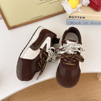 Damen Sneakers im einzigartigen Retro-Design mit hochwertigem Wildleder und atmungsaktiver Mesh-Oberfläche – Braun