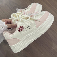 Damen Verspielte Sneakers mit einzigartiger Katzenapplikation – Rosa