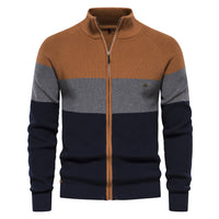 Markus | Herren Strickjacke – Helles Orange