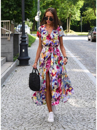 Beth™ Atemberaubendes Wickelkleid – Mehrfarbig
