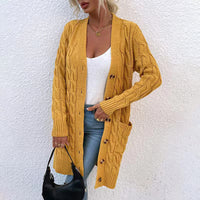 DamenMODE CARDIGAN PULLOVER | MODERNER STIL, KOMFORTABEL, VIELSEITIG – Kurkuma