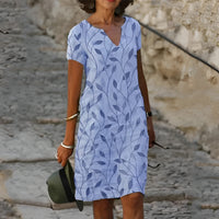 Mayeth - Stylisches Sommerkleid – Blau