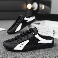 Damen Freizeit Sneakers mit seitlichem Elastikeinsatz – Schwarz