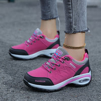 Damen Sportliche Sneakers mit dämpfender Luftpolsterung und flexibler Sohle – Magenta