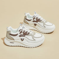 Damen Sportliche Sneaker mit dämpfender Sohle und trendigem Design – Khaki