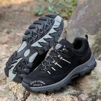 Stylische Wander Schuhe für Herren | Schnürschuhe – Schwarz