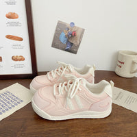 Damen Sportliche Sneakers mit ergonomischem Fußbett und atmungsaktiver Oberflächenstruktur – Rosarot