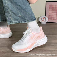 Damen Leichtgewichtige Lauf- und Freizeitschuhe mit atmungsaktivem Mesh-Obermaterial – Rosa