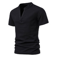Karl | Premium V-Ausschnitt T-Shirt – Schwarz