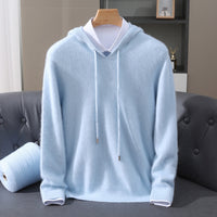 Valencia Cashmere Hoodie – Blau