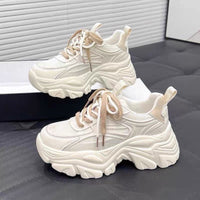 Damen Sportliche Chunky Sneakers mit hochflexiblem Sohlenprofil – Khaki