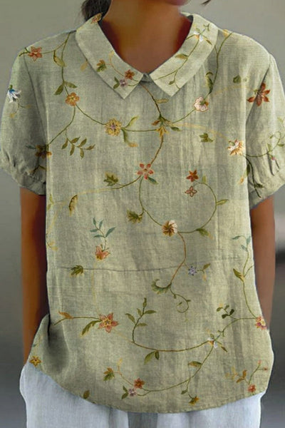Karin - Lässige Bluse mit Blumenmuster