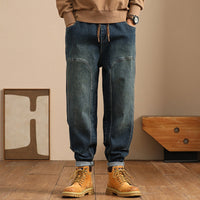 Daiki | Lässige Denim-Hose – Blau