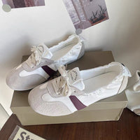 Damen Sneaker mit flexiblem Fußbett und trendigem Design – Cremeweiß