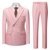 Herren Zweireihiger Hochzeitsgast Anzug | Formell – Rosa