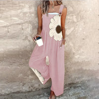 Elena | Damen Latzhose mit feinem Print im Trendlook – Rosa