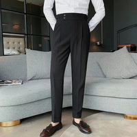 Herren-Hose mit hoher taillierung | Nutzungsorientiert – Schwarz