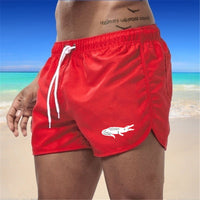 Heidi Mode | Strandshorts mehrfarbige Sportshorts – rot