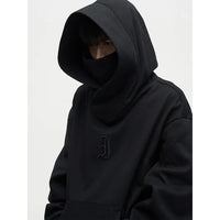Herren Oversize Hoodie | Warme – Schwarz