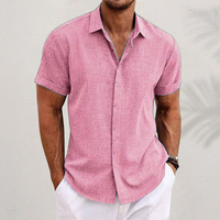 Landon™ - Klassisches Leinenhemd – Rosa