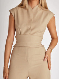 Eleganter Jumpsuit für Frauen - JADE – Braun