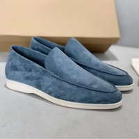 Drake | Herren Wildleder Schuhe – Mistblau