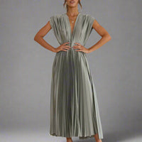 Alica | Elegantes Maxikleid für besondere Gelegenheiten – Silber