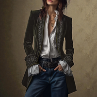 Carita™ - Elegante Vintage Jacke – Grau