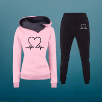 ANGELIKA - SET MIT SWEATSHIRT UND JOGGERHOSE – Rosa