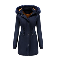 Resi | Warmer Wintermantel – Dunkelblau