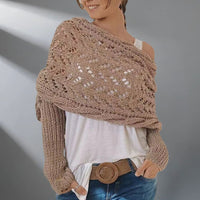 Revola™ - Umhüllender Gestrickter Schal zum Schutz vor Kälte – Karamel