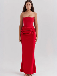 MIRELLA MAXI KLEID – Rot