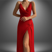 Amélie | Elegantes Premium-Sommerkleid – Rot