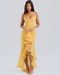 Valtilda | Luftiges Sommerkleid – Gelb