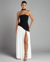 Xelberta | Fließendes Sommerkleid – Schwarz