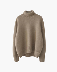 Daryana – Weicher Rollkragen Pullover – Braun