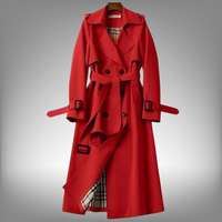 Rose | Klassischer Trenchcoat – Rot